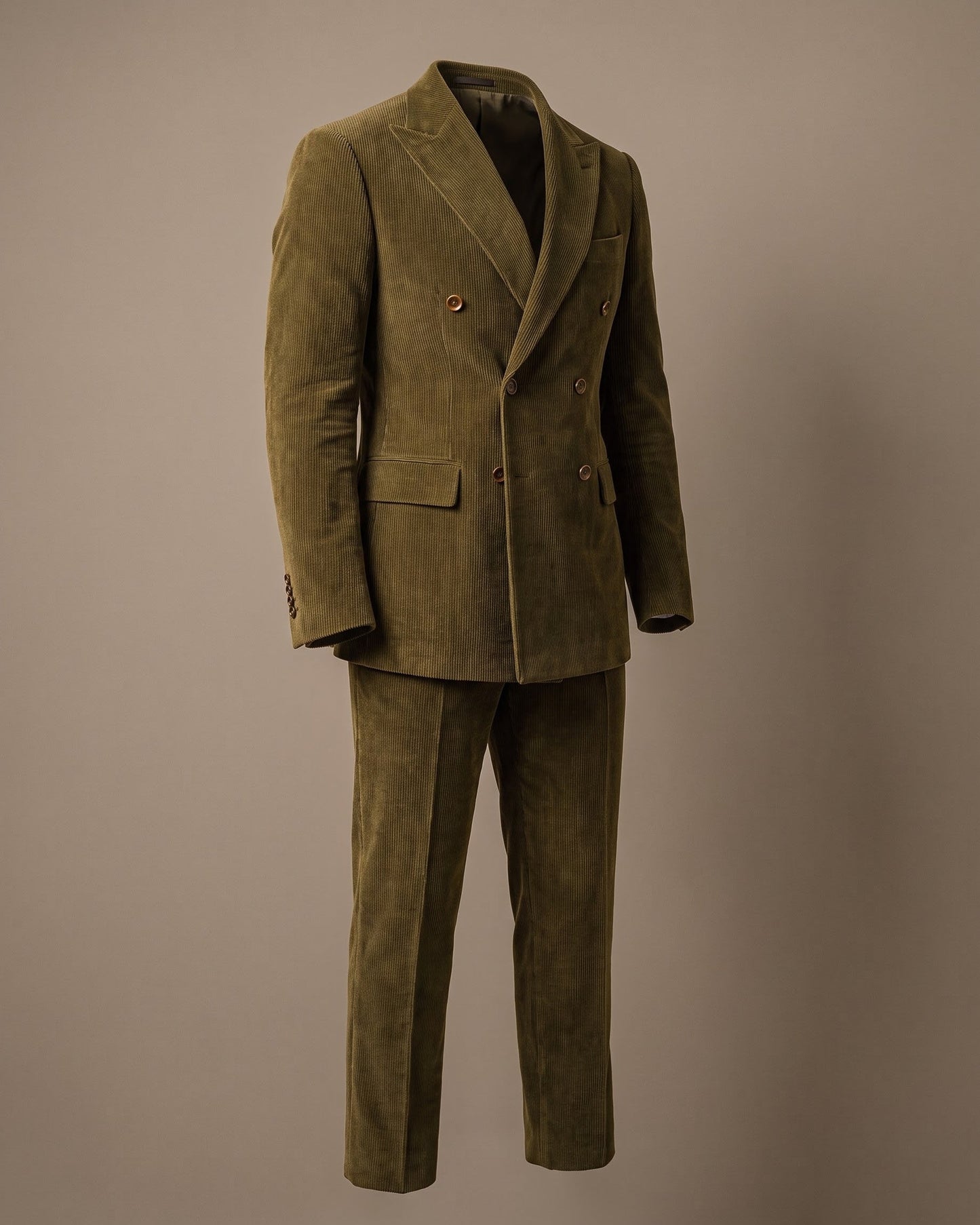 Salvador Corduroy Double-Breasted Suit Set