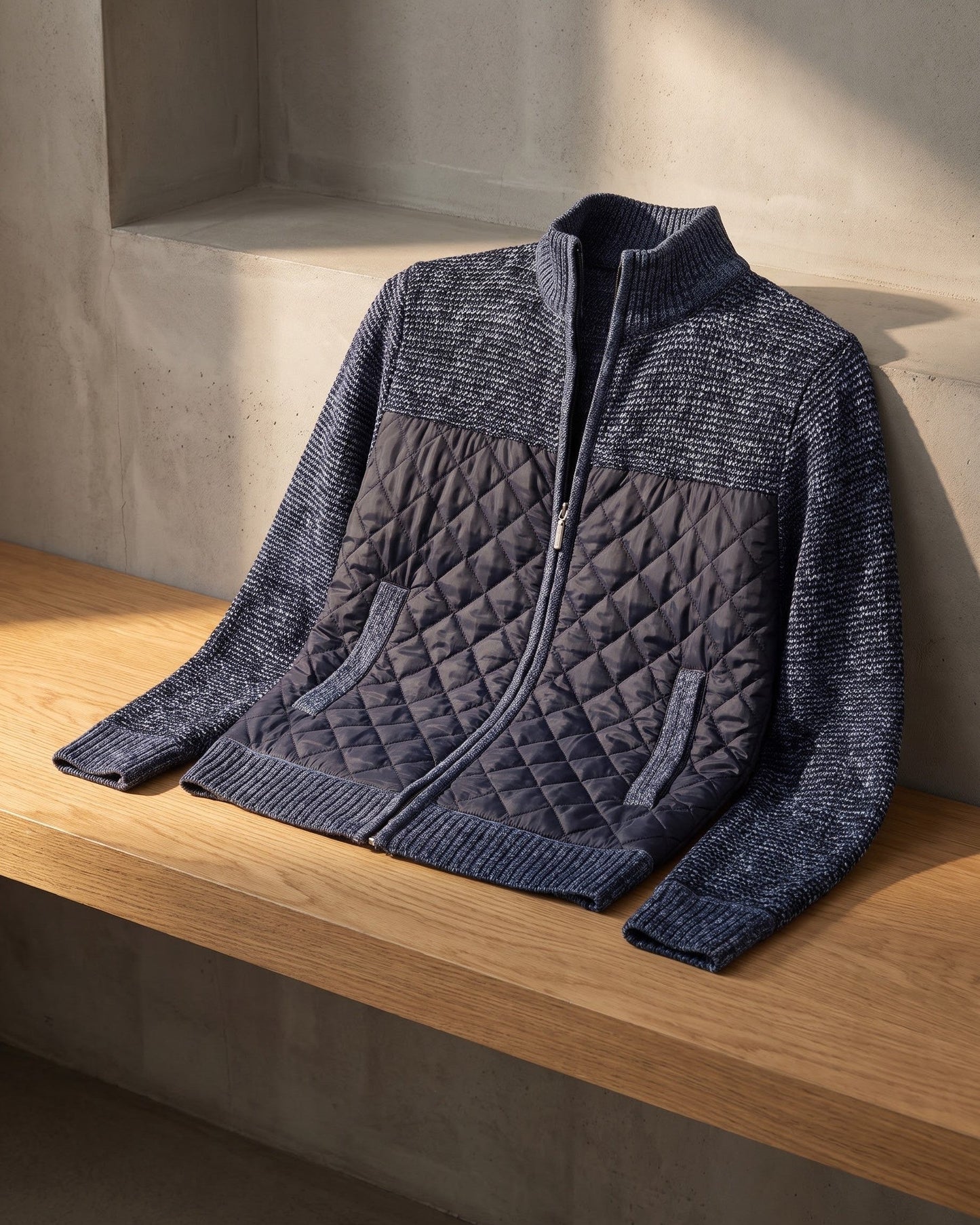 Rodrigo Hybrid Knit Quilted Jacket